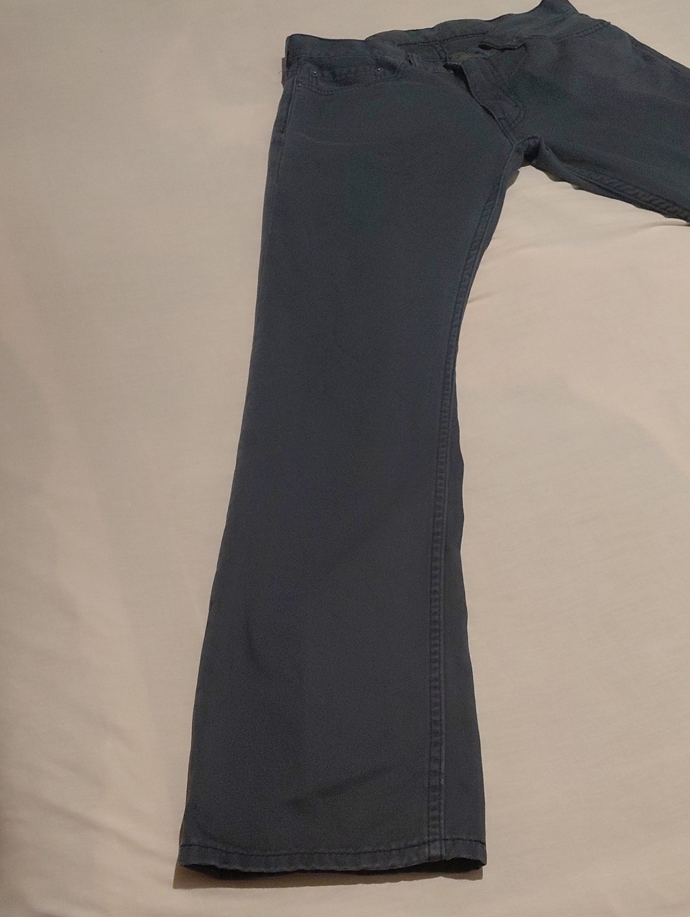 Levi's navy blue casual jeans with leather logo patch - Picture 5 of 10